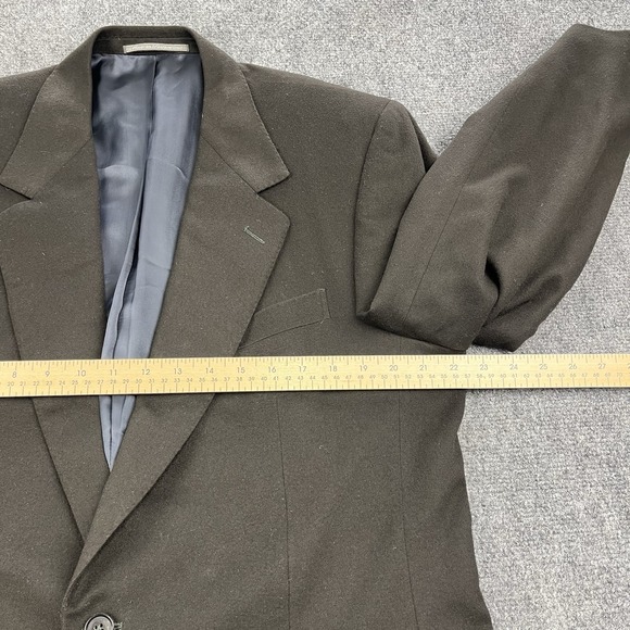Ermenegildo Zegna Blazer Jacket 100% Cashmere Men Size 44R Sport Coat Black - Picture 9 of 12